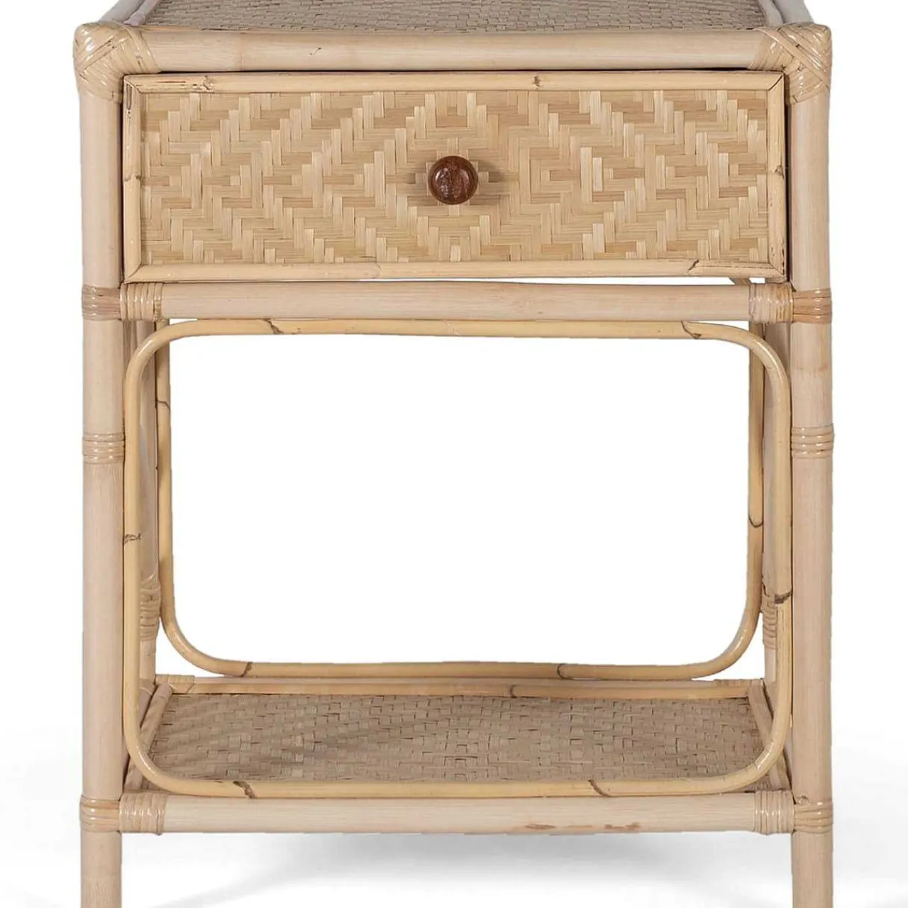 mutoni inspiration Nachttisch Sita Naturrattan 50X60> Schlafzimmer