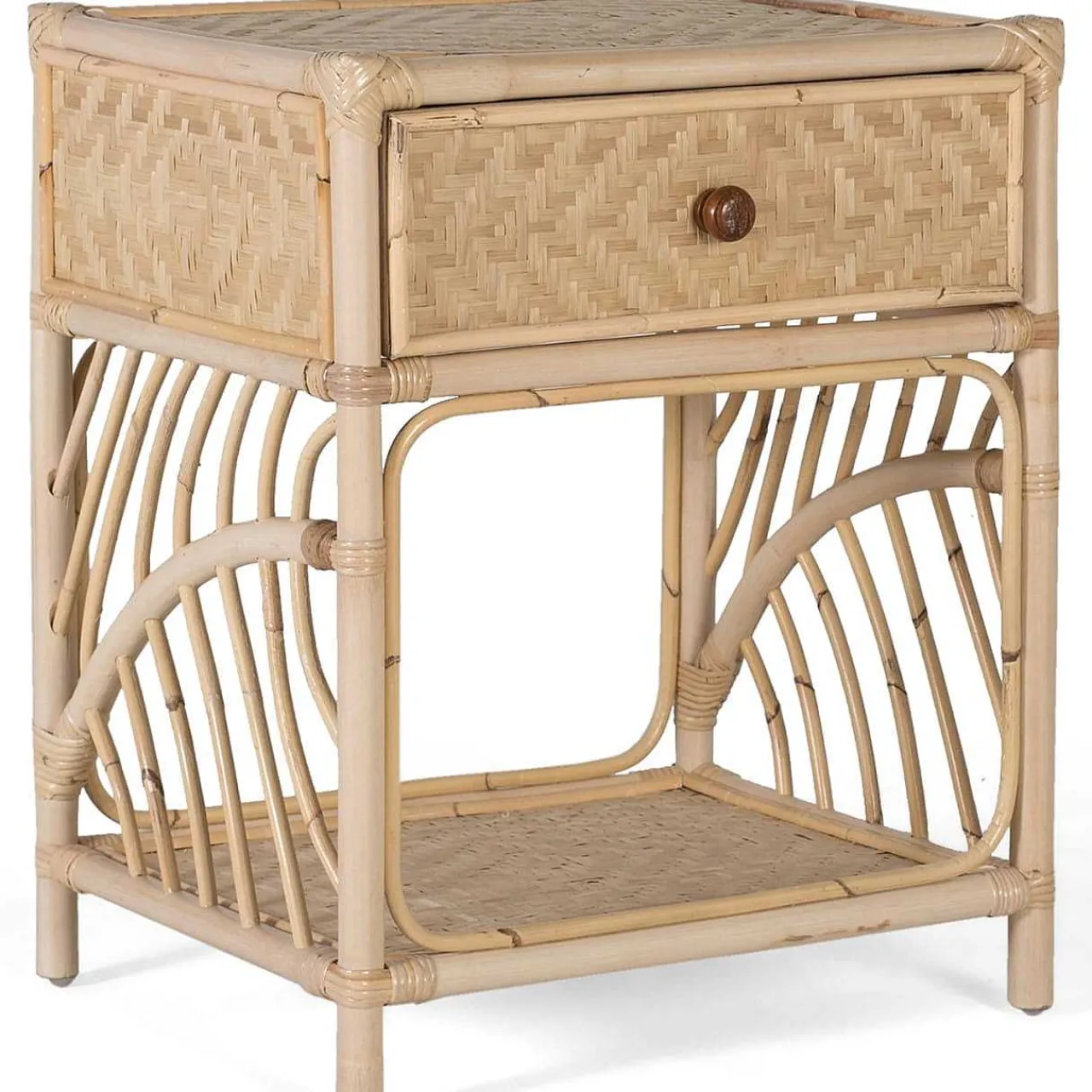 mutoni inspiration Nachttisch Sita Naturrattan 50X60> Schlafzimmer