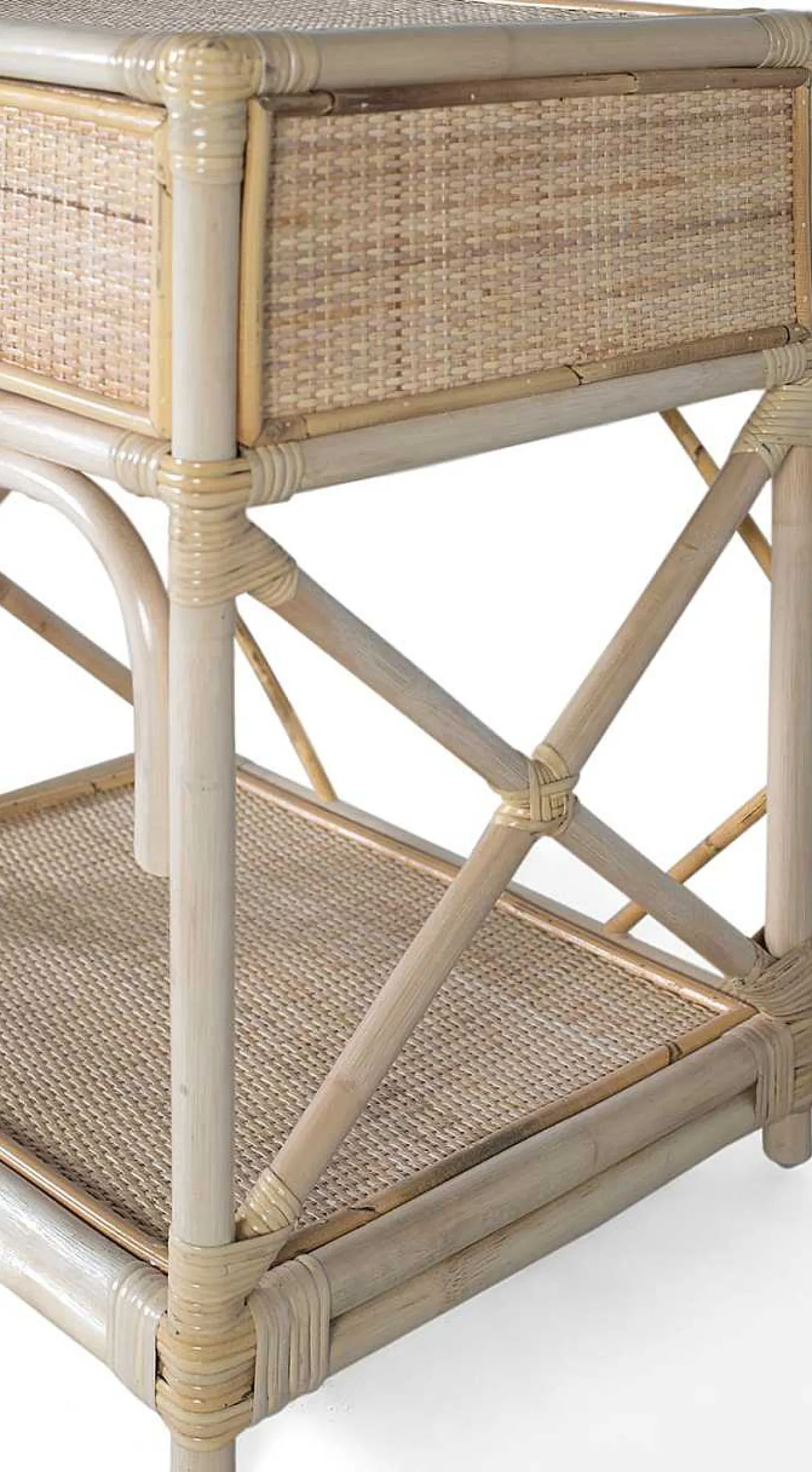mutoni inspiration Nachttisch Sita Naturrattan 50X60> Schlafzimmer