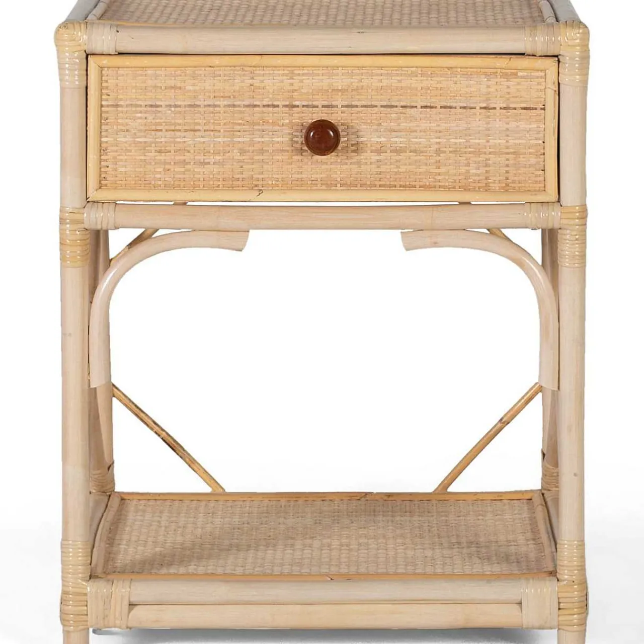 mutoni inspiration Nachttisch Sita Naturrattan 50X60> Schlafzimmer