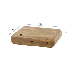 mutoni industrial Nachttisch Sleek Mango Sand> Schlafzimmer