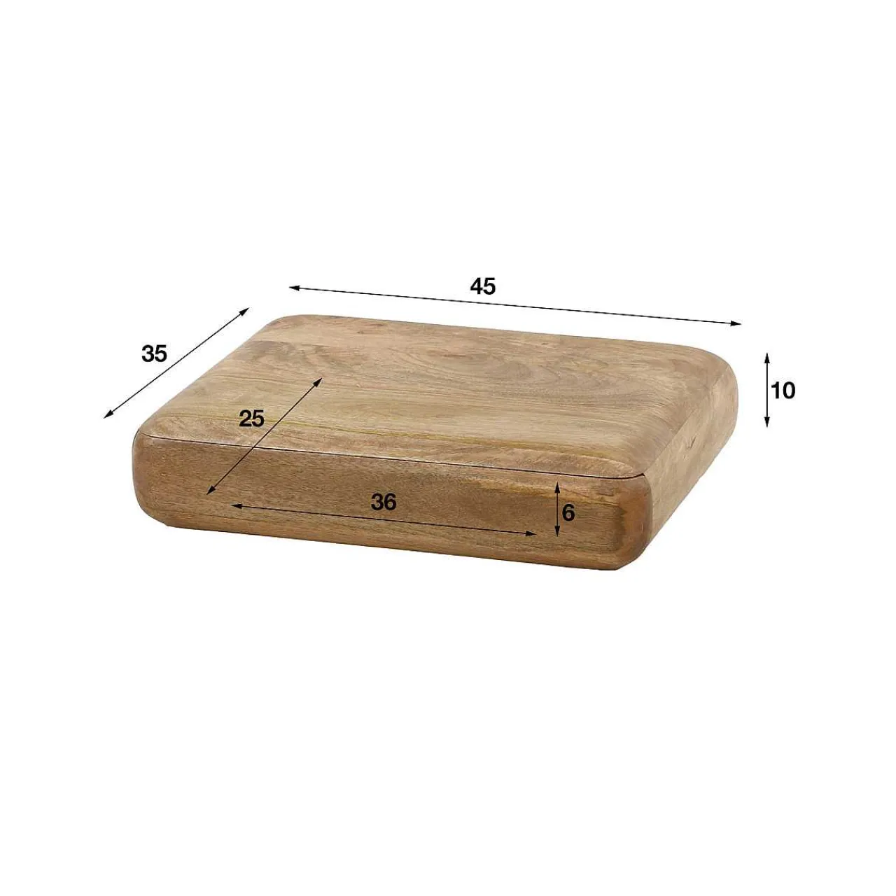 mutoni industrial Nachttisch Sleek Mango Sand> Schlafzimmer