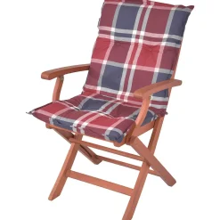 mutoni pleasure Niederlehner-Auflage Bristol Rot Blau> Kissen Gartenmöbel