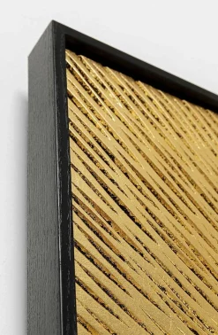 KARE Design Objektbild Art Geometric Circle Gold 120X120> Ölbilder