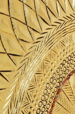 KARE Design Objektbild Art Geometric Circle Gold 120X120><noscript><img width=