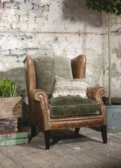 tetrad Ohrensessel Constable Coco Velvet Olive (Inkl. Kissen)> Ohrensessel