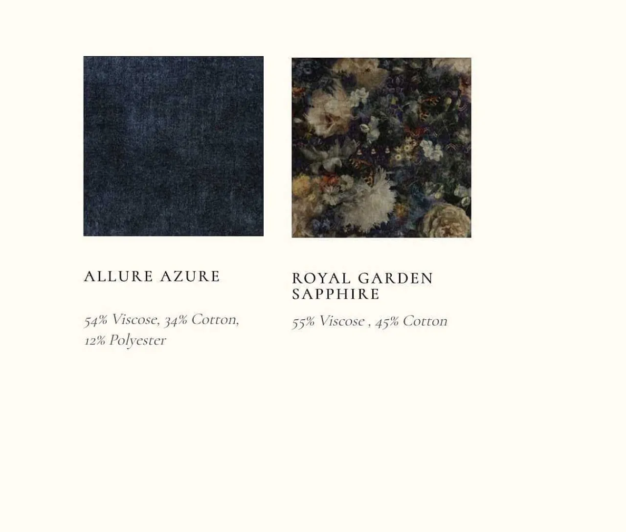 tetrad Ohrensessel Crawford Allure Azure Royal Garden Sapphire> Ohrensessel