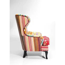 KARE Design Ohrensessel Patchwork Red><noscript><img width=