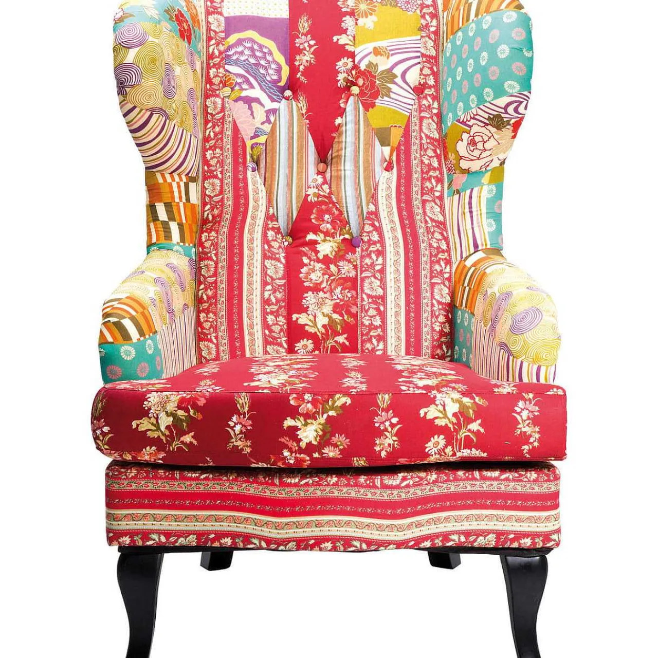 KARE Design Ohrensessel Patchwork Red> Ohrensessel