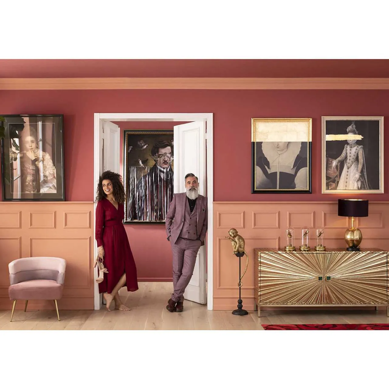 KARE Design Olbild Frame Incognito Baroness 100X80Cm> Ölbilder