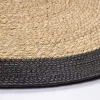 mutoni lifestyle Outdoor Teppich Zahra Natur-Schwarz Rund 120> Outdoorteppiche