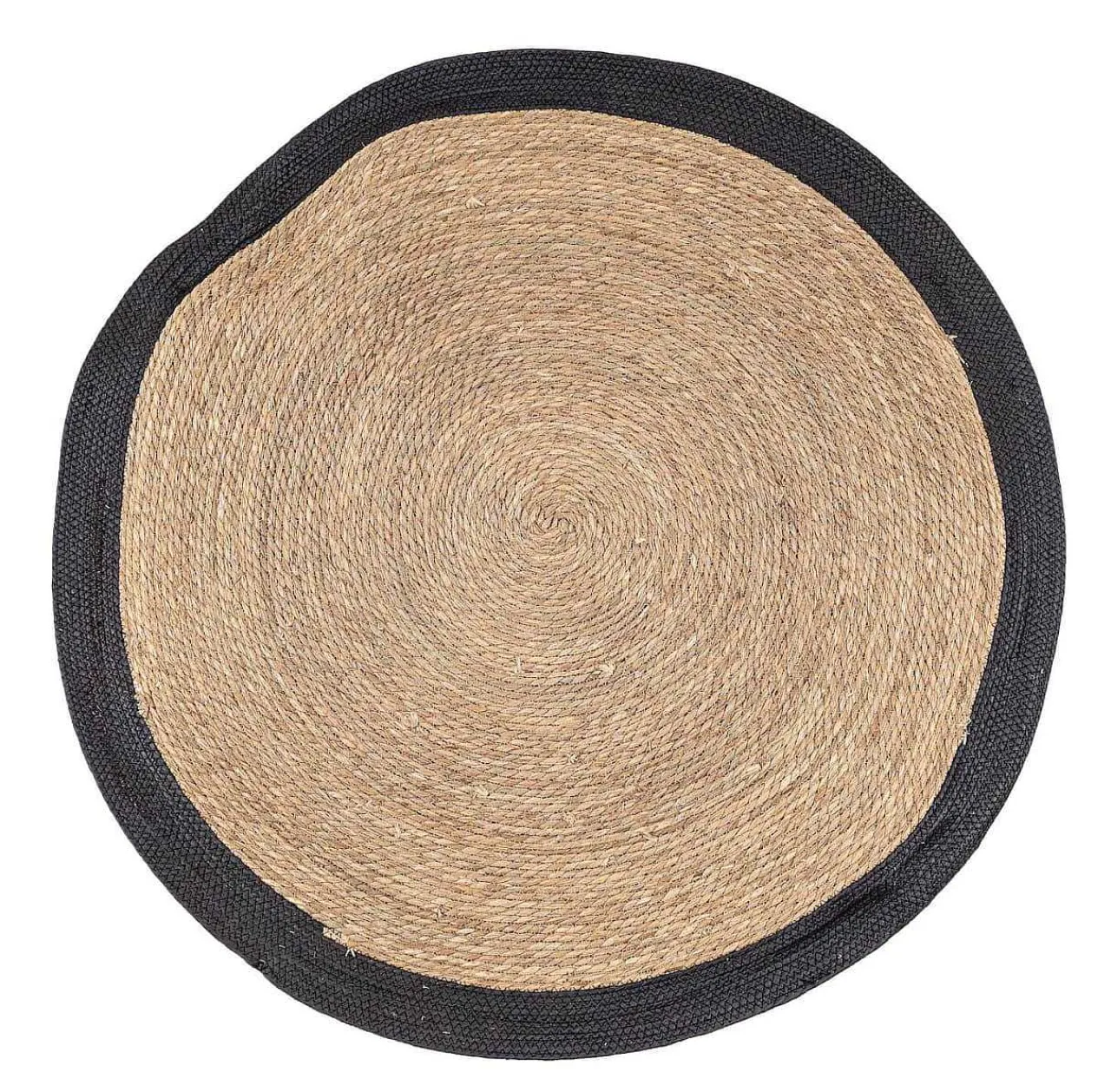 mutoni lifestyle Outdoor Teppich Zahra Natur-Schwarz Rund 120> Outdoorteppiche