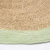 mutoni lifestyle Outdoor Teppich Zahra Natur-Grun Rund 120> Outdoorteppiche