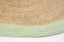 mutoni lifestyle Outdoor Teppich Zahra Natur-Grun Rund 120> Outdoorteppiche