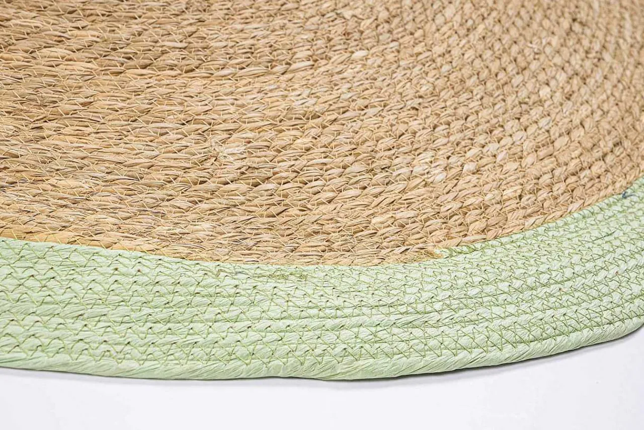 mutoni lifestyle Outdoor Teppich Zahra Natur-Grun Rund 120> Outdoorteppiche