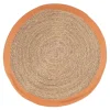 mutoni lifestyle Outdoor Teppich Zahra Natur-Orange Rund 120> Outdoorteppiche