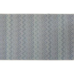KARE Design Outdoor Teppich Zigzag Blau 160X230> Outdoorteppiche
