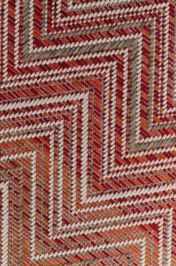 KARE Design Outdoor Teppich Zigzag Rot 160X230> Outdoorteppiche