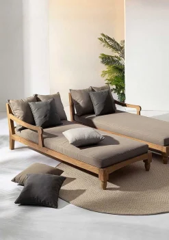 mutoni lifestyle Outdoor-Teppich Savan Beige Rund 200> Outdoorteppiche