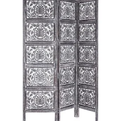 mutoni lifestyle Paravent Darika 3 Turen Altgrau 150X180> Paravents