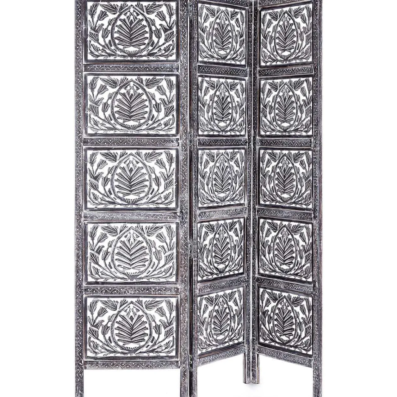 mutoni lifestyle Paravent Darika 3 Turen Altgrau 150X180> Paravents