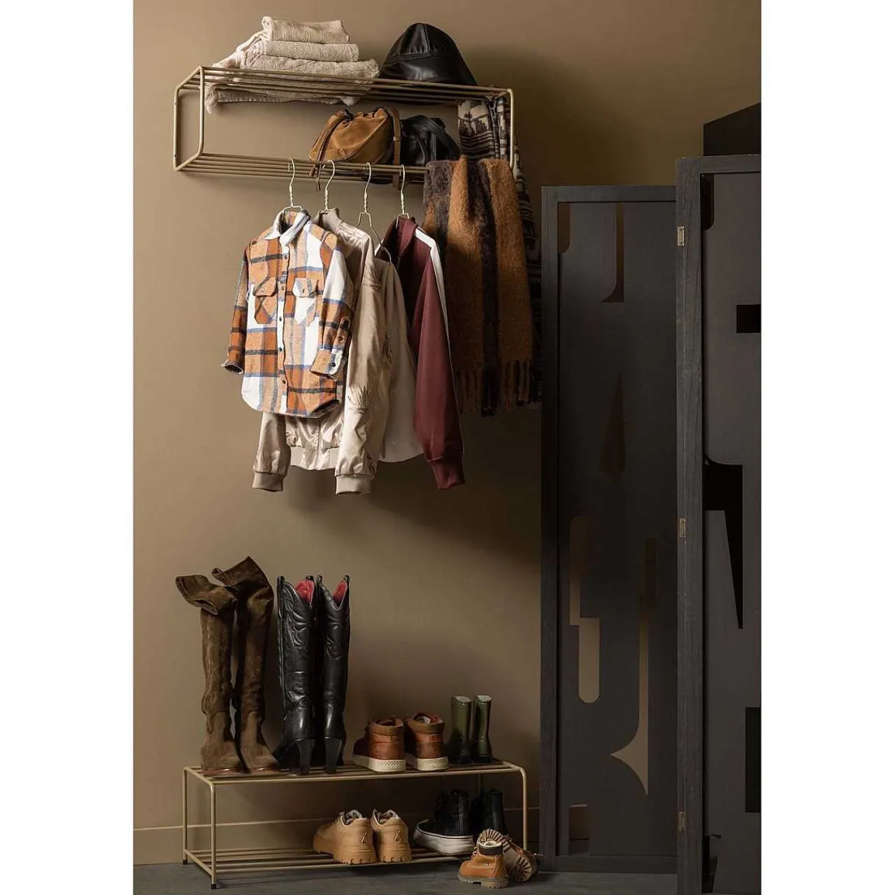 mutoni living Paravent Merel Schwarz 170X120> Paravents