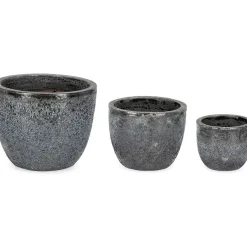 mutoni lifestyle Pflanzentopf Duyen Anthrazit (3Er-Set)><noscript><img width=
