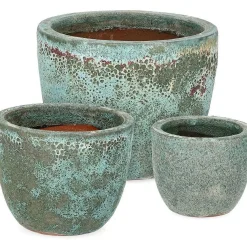 mutoni lifestyle Pflanzentopf Duyen Grun (3Er-Set)><noscript><img width=