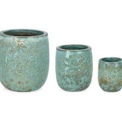 mutoni lifestyle Pflanzentopf Duyen Grun Hoch (3Er-Set)><noscript><img width=