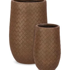mutoni lifestyle Pflanzentopf Rhom Rusty Hoch (2Er-Set)> Gartenvasen Und Pflanzkübel