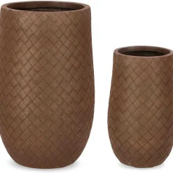 mutoni lifestyle Pflanzentopf Rhom Rusty Hoch (2Er-Set)> Gartenvasen Und Pflanzkübel