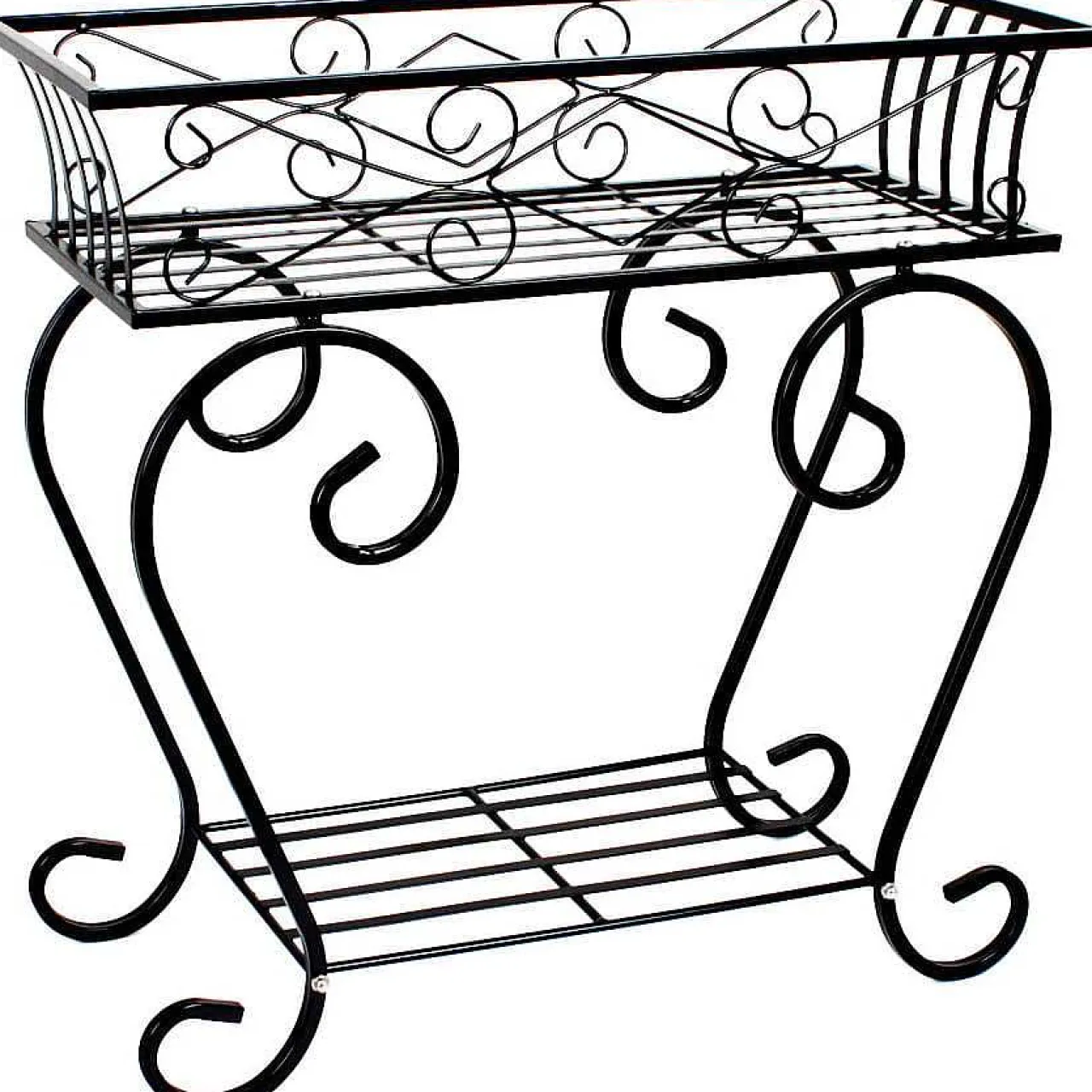 mutoni pleasure Pflanzstander Crysal Stahl Schwarz> Gartendeko