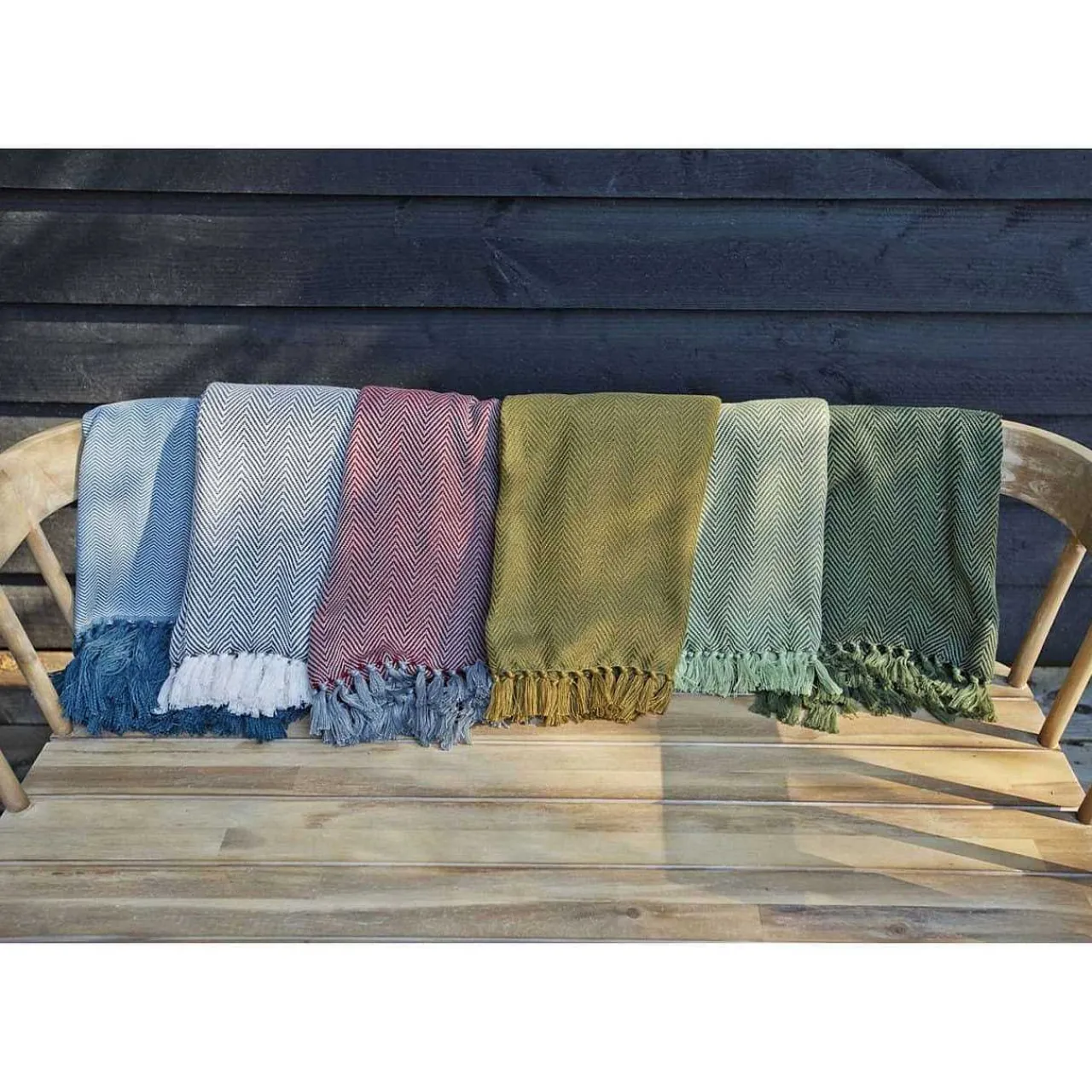 mutoni living Plaid Gelb 140X190> Tagesdecken & Plaids