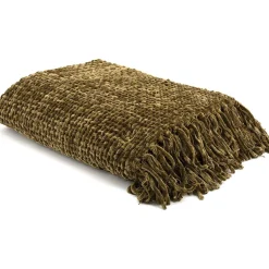 By-Boo Plaid Hyde Mustard 170X130> Tagesdecken & Plaids