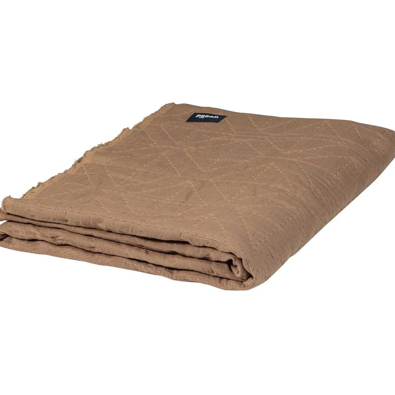 mutoni living Plaid Jaydi Baumwolle Gesteppt Braun 130X170> Tagesdecken & Plaids