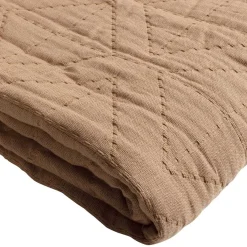 mutoni living Plaid Jaydi Baumwolle Gesteppt Braun 130X170><noscript><img width=