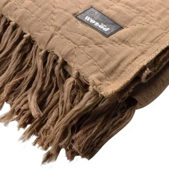 mutoni living Plaid Jaydi Baumwolle Gesteppt Braun 130X170><noscript><img width=