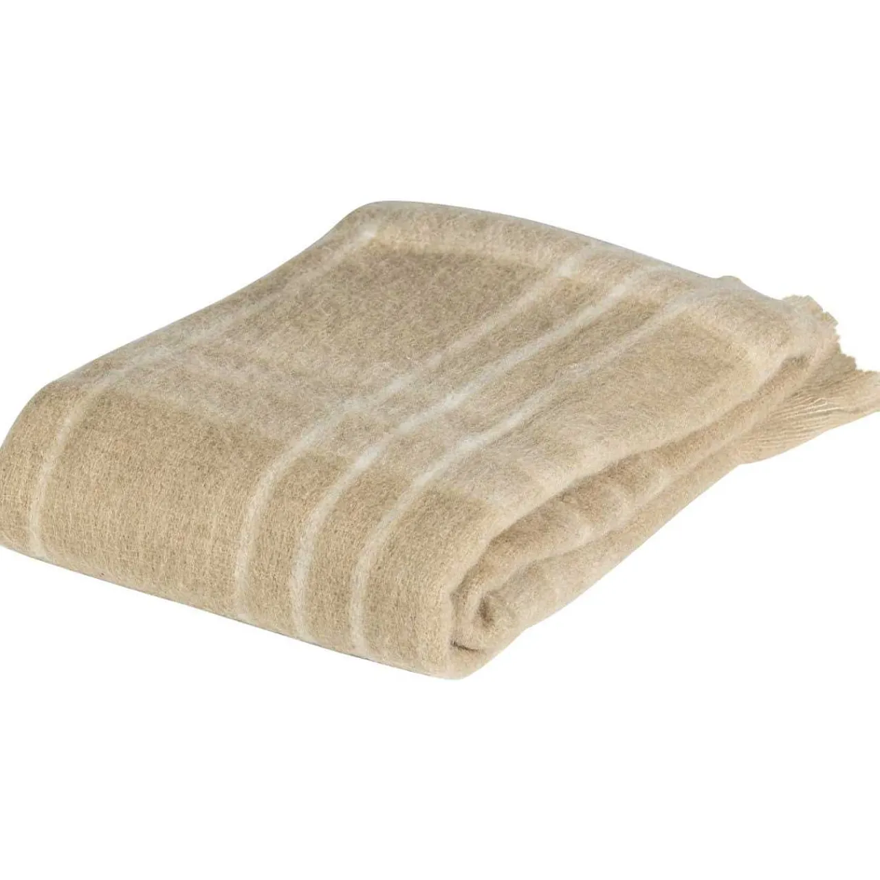 mutoni living Plaid Winter Sand/Offwhite 130X170> Tagesdecken & Plaids