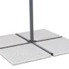 mutoni lifestyle Platten Zu Schirmständer 50X50 Zement Mix Weiss (4Er-Set)> Schirmständer