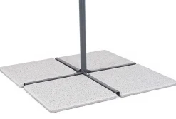 mutoni lifestyle Platten Zu Schirmständer 50X50 Zement Mix Weiss (4Er-Set)> Schirmständer