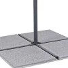 mutoni lifestyle Platten Zu Schirmständer 50X50 Zement Mix Grau (4Er-Set)> Schirmständer