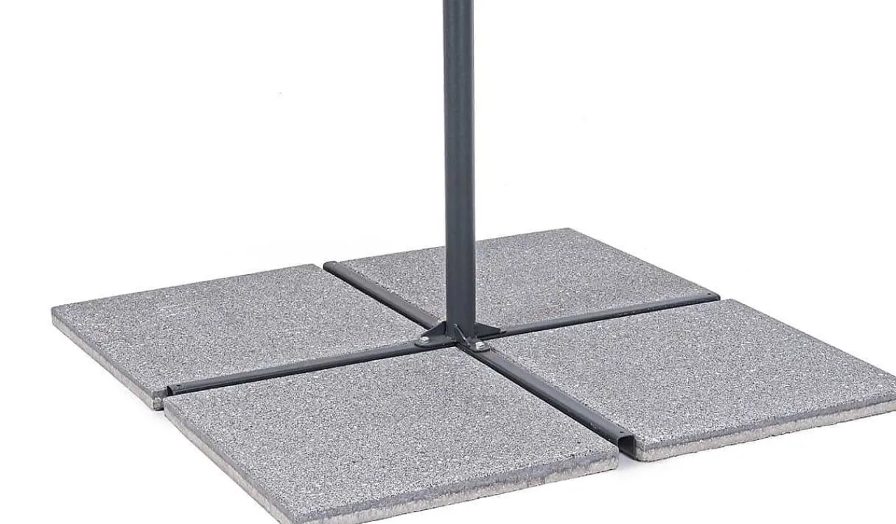 mutoni lifestyle Platten Zu Schirmständer 50X50 Zement Mix Grau (4Er-Set)> Schirmständer
