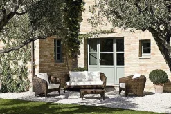 mutoni ethnic Poly Rattan Gartenlounge Plaza Croco 4-Teilig> Gartenlounge