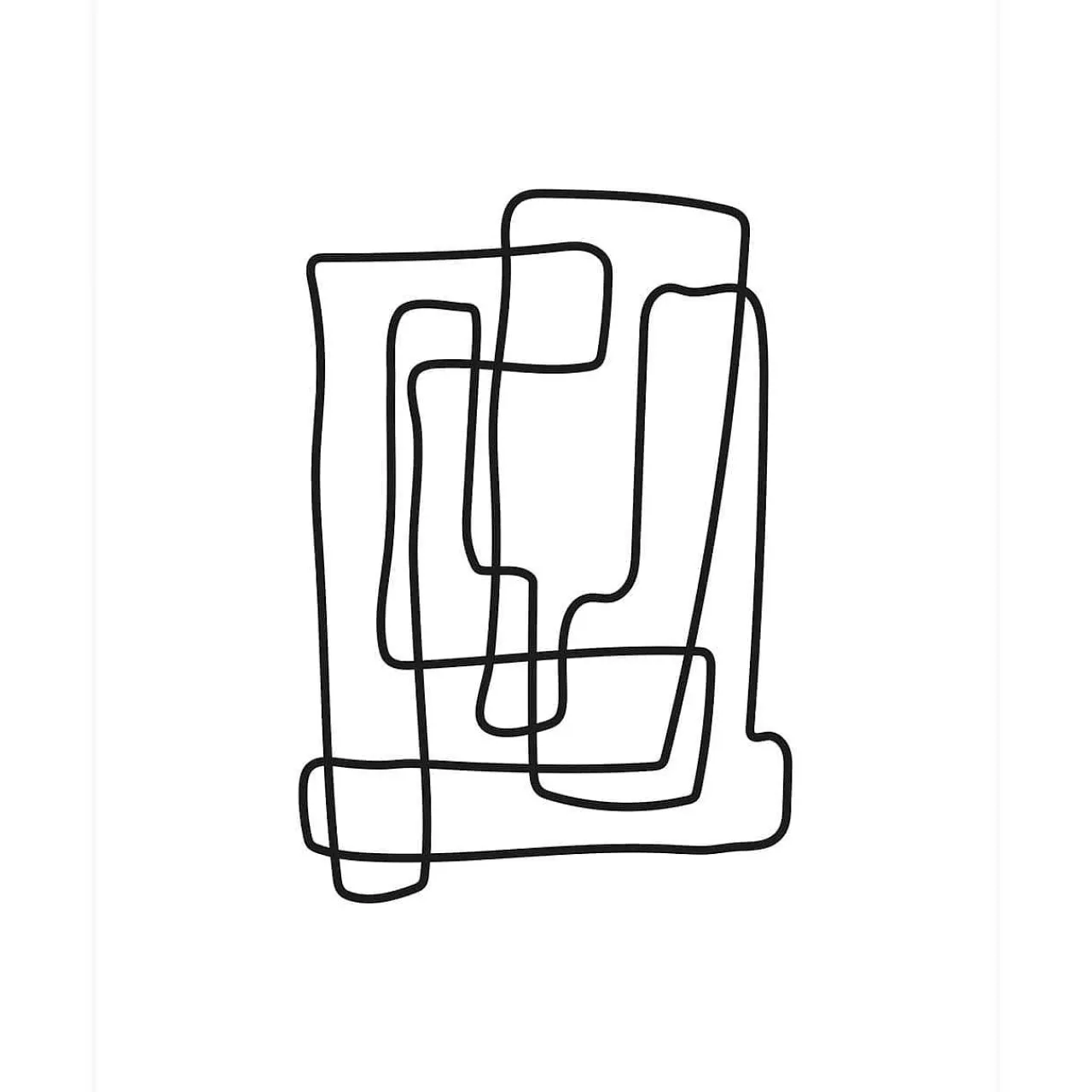 mutoni living Poster Lines 35.5X45.5> Poster