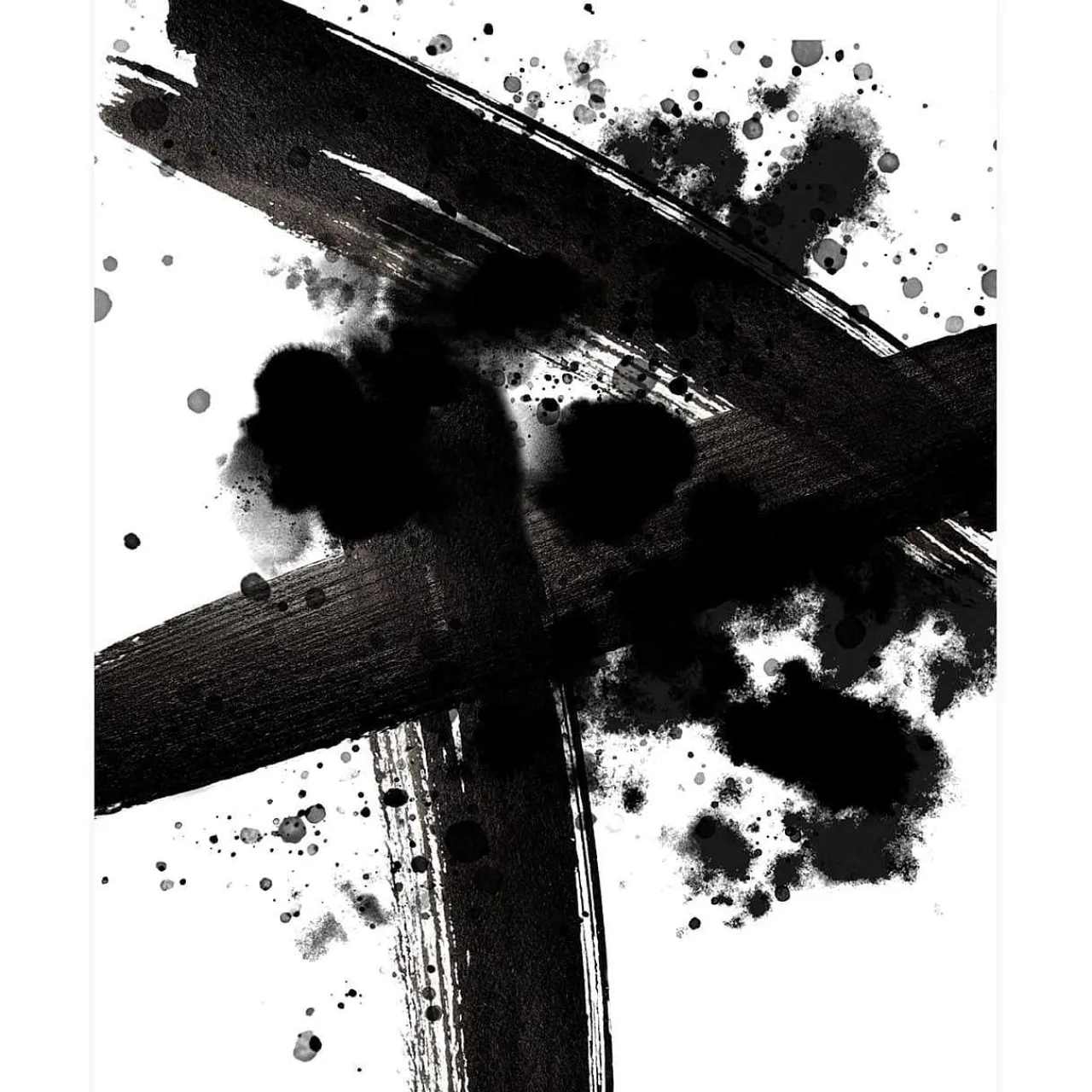 mutoni living Poster Splashes & Stripes 45.4X65.4> Poster
