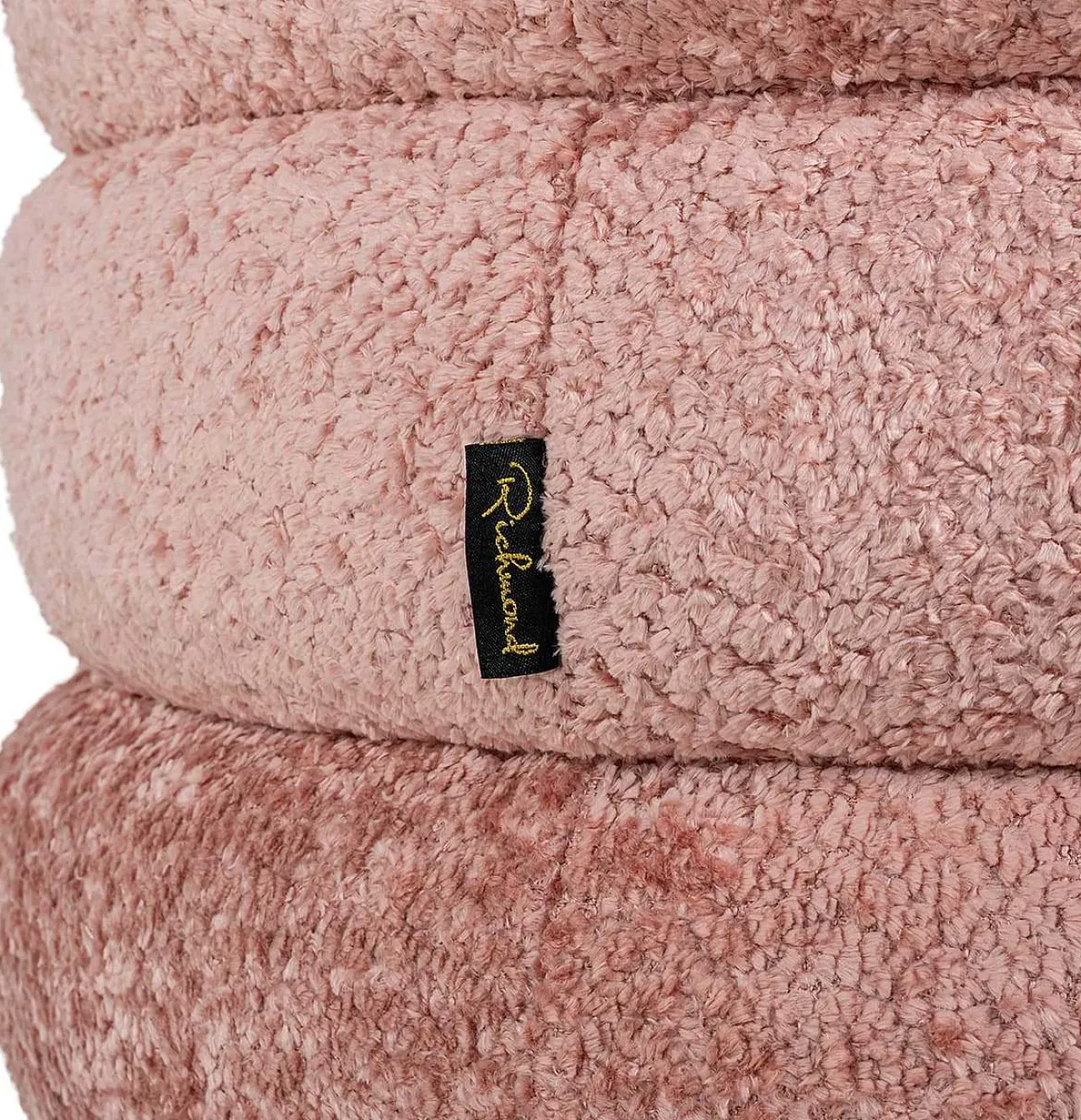 Richmond Interiors Pouf Adele Salmon Rund 50> Hocker