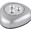 mutoni light Pushlight Kunststoff Silber Metallic 3Xled> Bodenleuchten