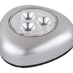 mutoni light Pushlight Kunststoff Silber Metallic 3Xled> Bodenleuchten