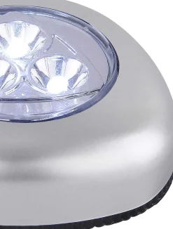 mutoni light Pushlight Kunststoff Silber Metallic 3Xled> Bodenleuchten