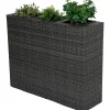 mutoni pleasure Raumtrenner Mit 3 Pflanztopfen Salvia Dunkelgrau> Gartenvasen Und Pflanzkübel